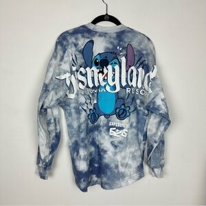 Disneyland Stitch Spirit Jersey Blue Tie Dye Size XS
